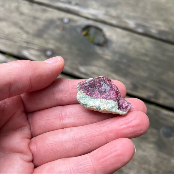 Ruby Zoisite Raw Crystal Anyolite - Picture 5 of 17